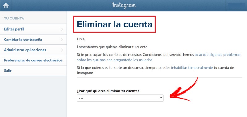 Come eliminare un account Instagram per sempre? Guida passo passo 1