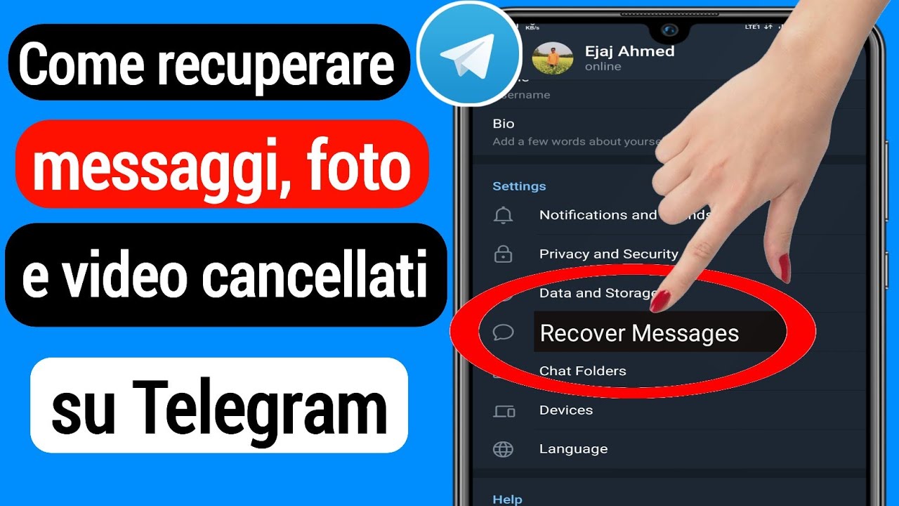 Come recuperare chat eliminate telegram 8
