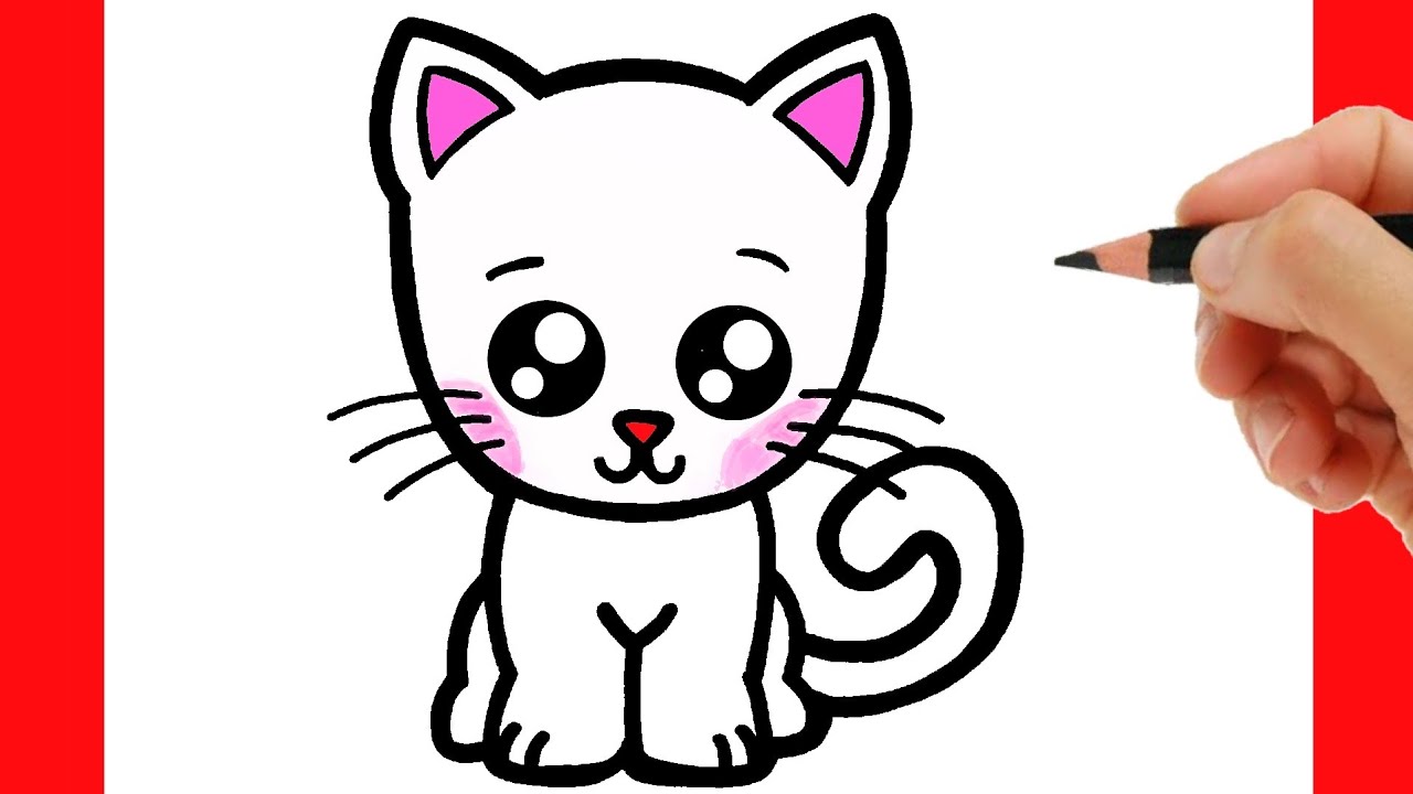 Come disegnare un gatto per bambini 4